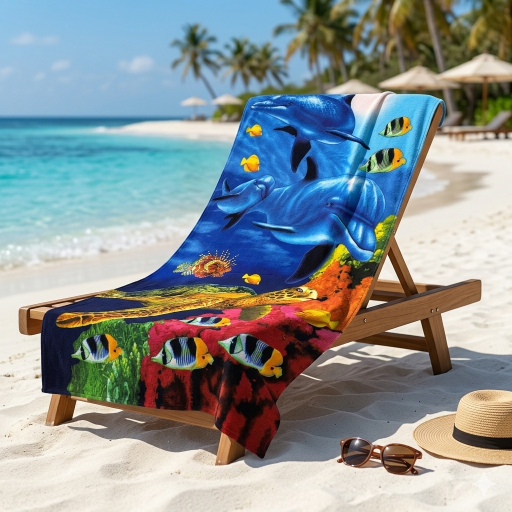 Serviettes de plages POISSONS- MBH