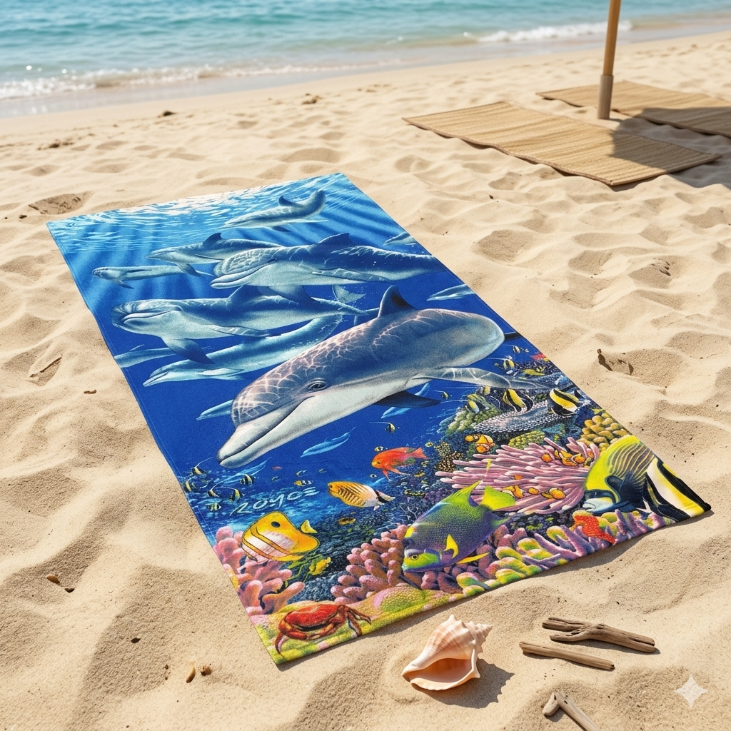 Serviettes de plages POISSONS- MBH