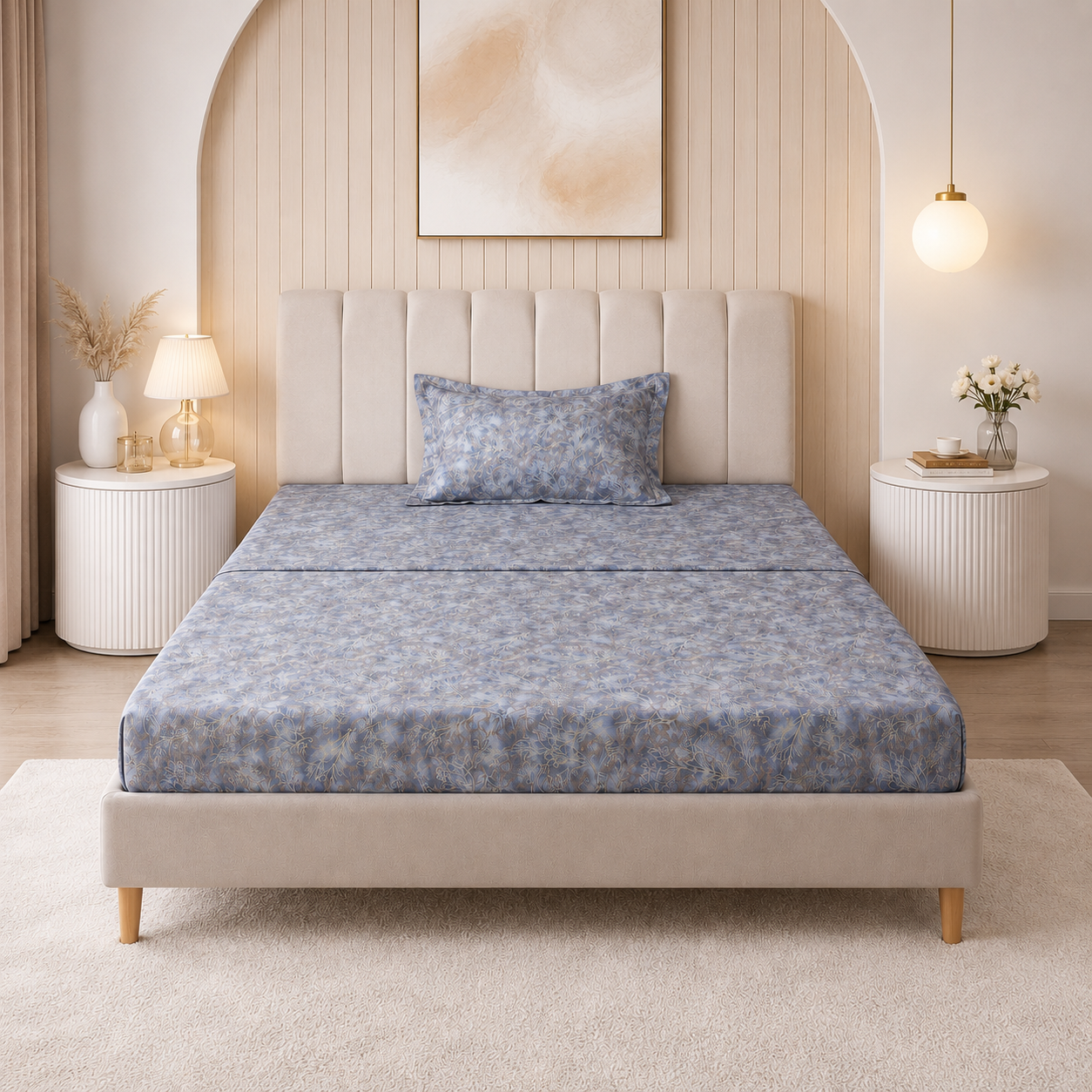 Parure de Lit en Coton Place et demie – MBH