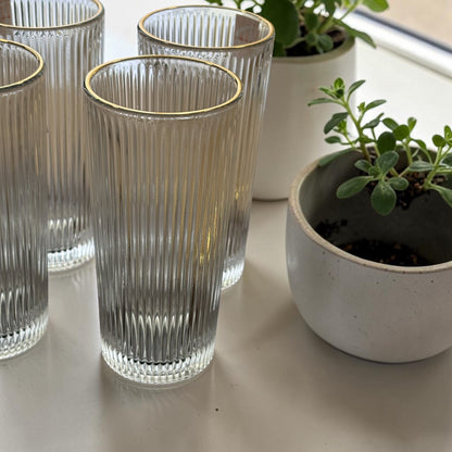 Service de 6 verres à jus en verre transparent – MBH