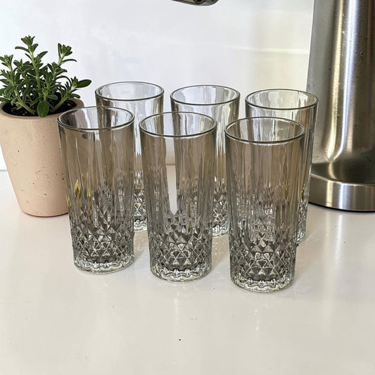 Service de 6 verres à jus en verre transparent – MBH
