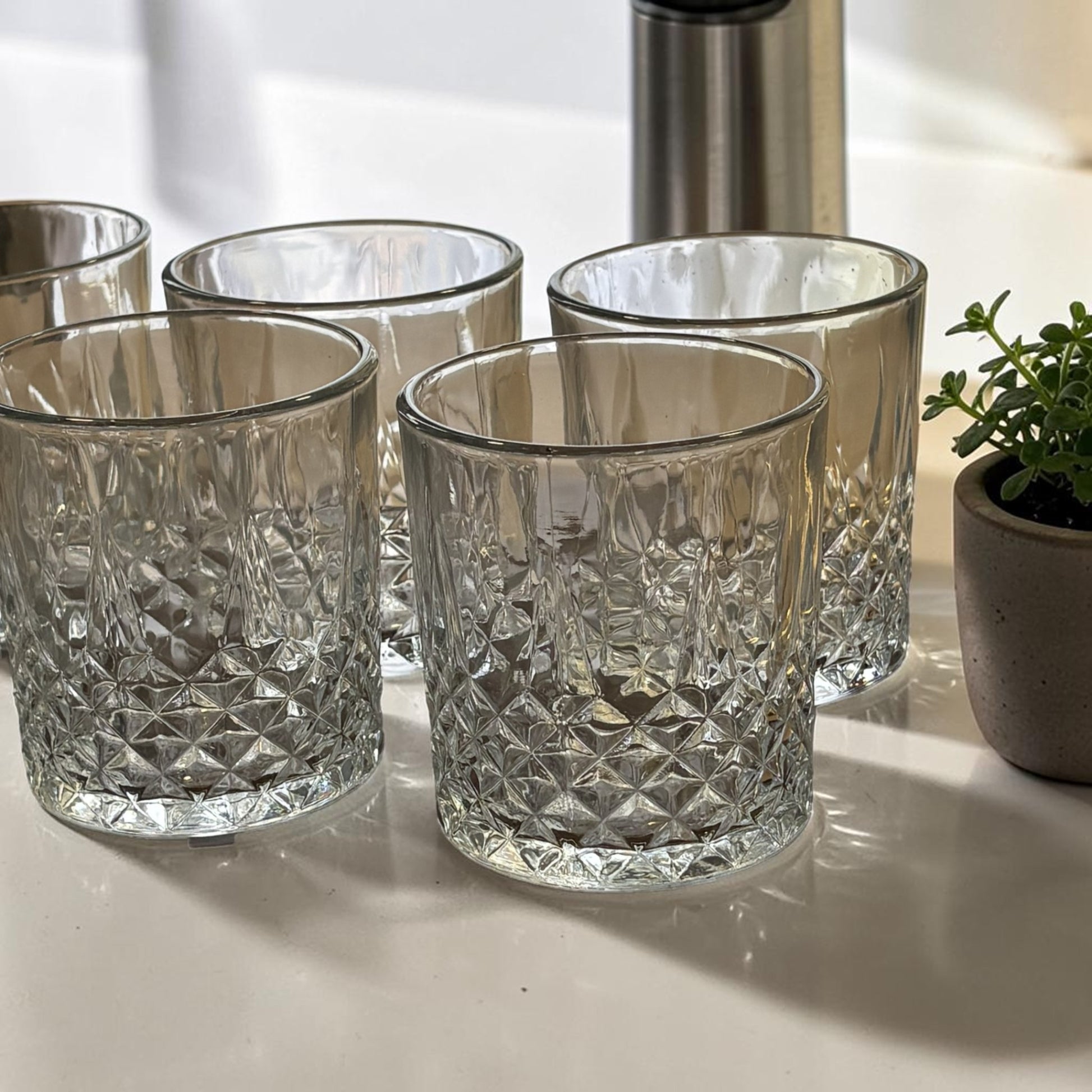 Service de 6 verres à eau en verre – MBH