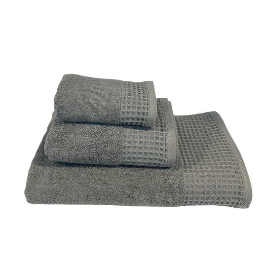 Lot de Douche ''EXELLENCE'' 3 Pièces 100% Coton – MBH - Gris