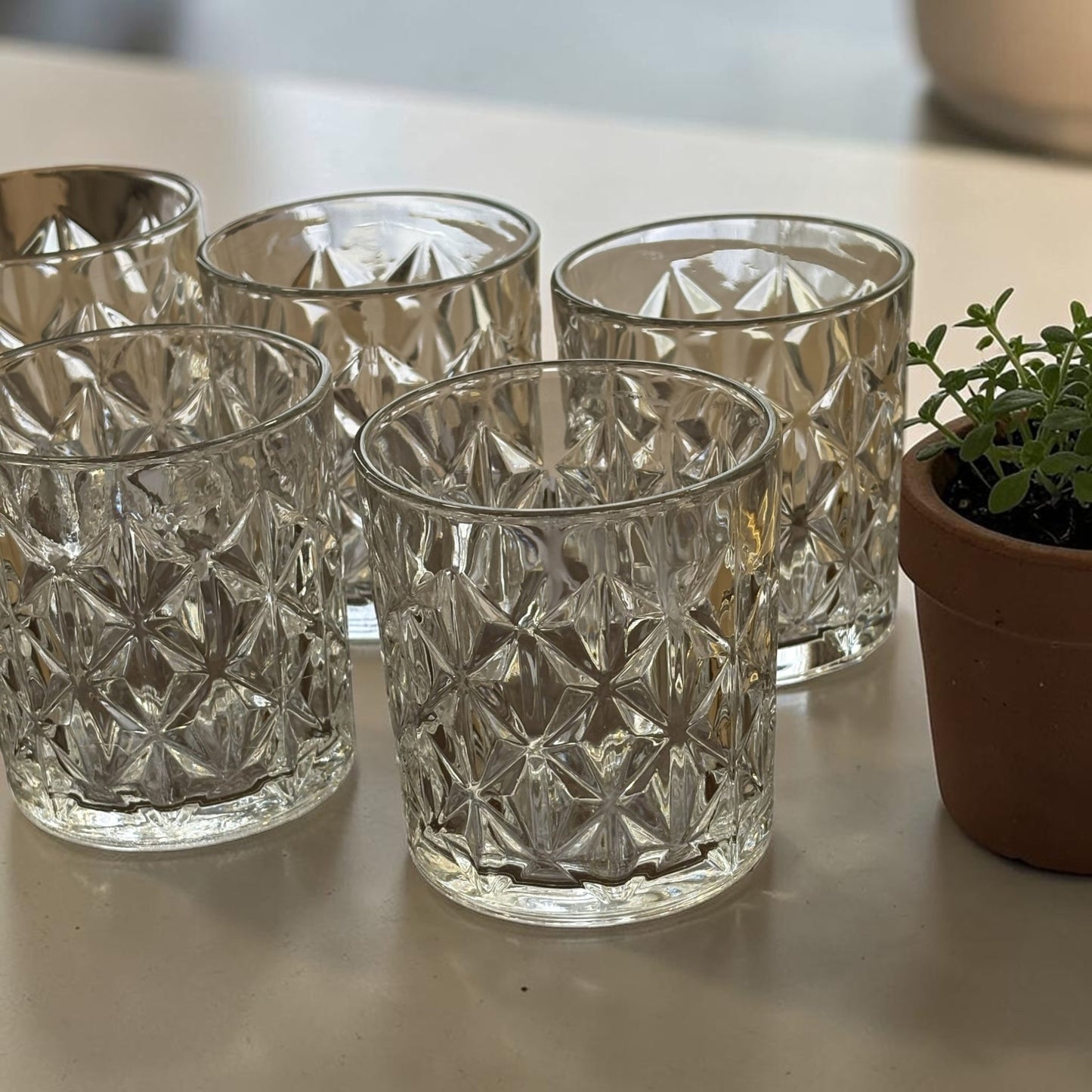 Service de 6 verres à eau en verre – MBH