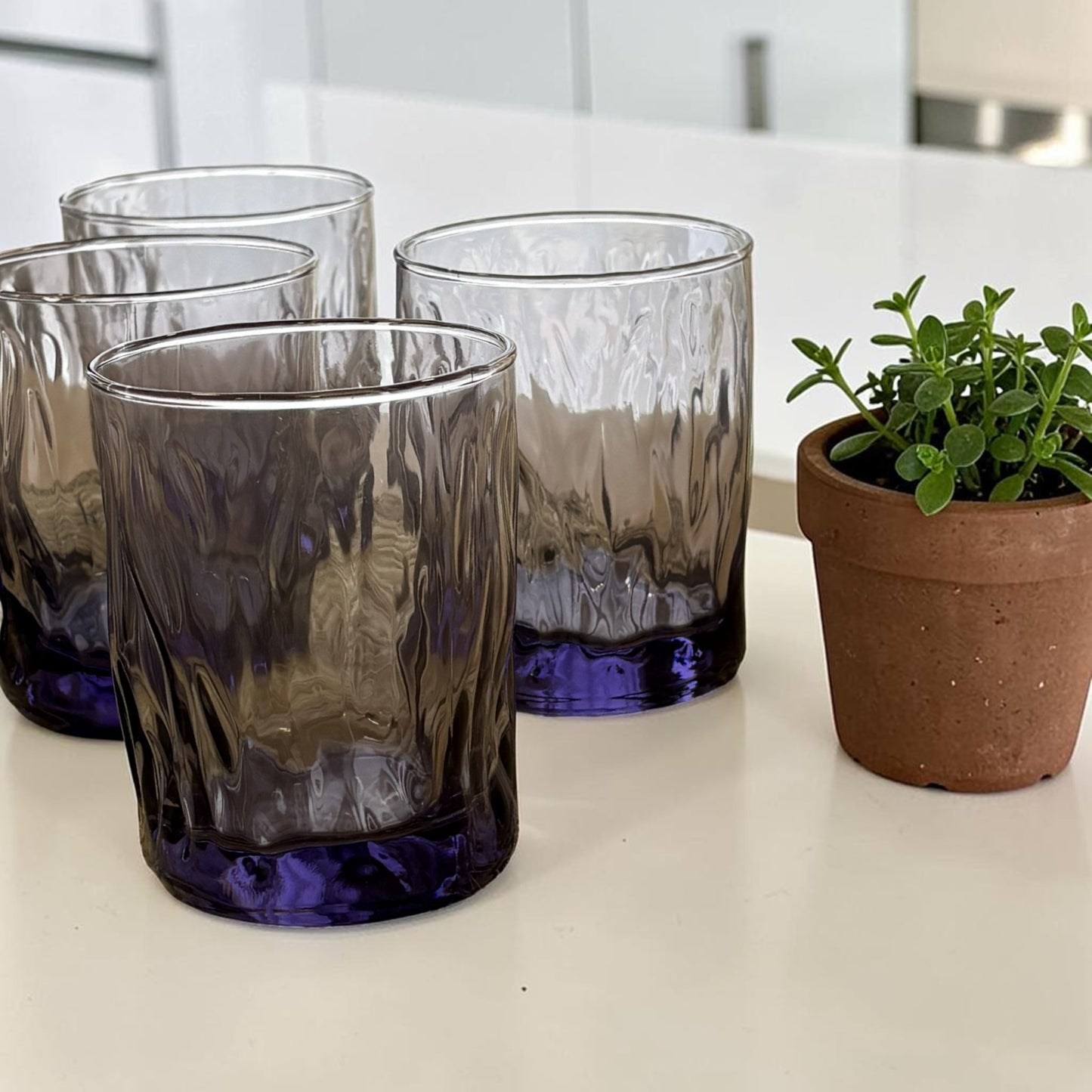 Service de 6 verres à eau en verre – MBH