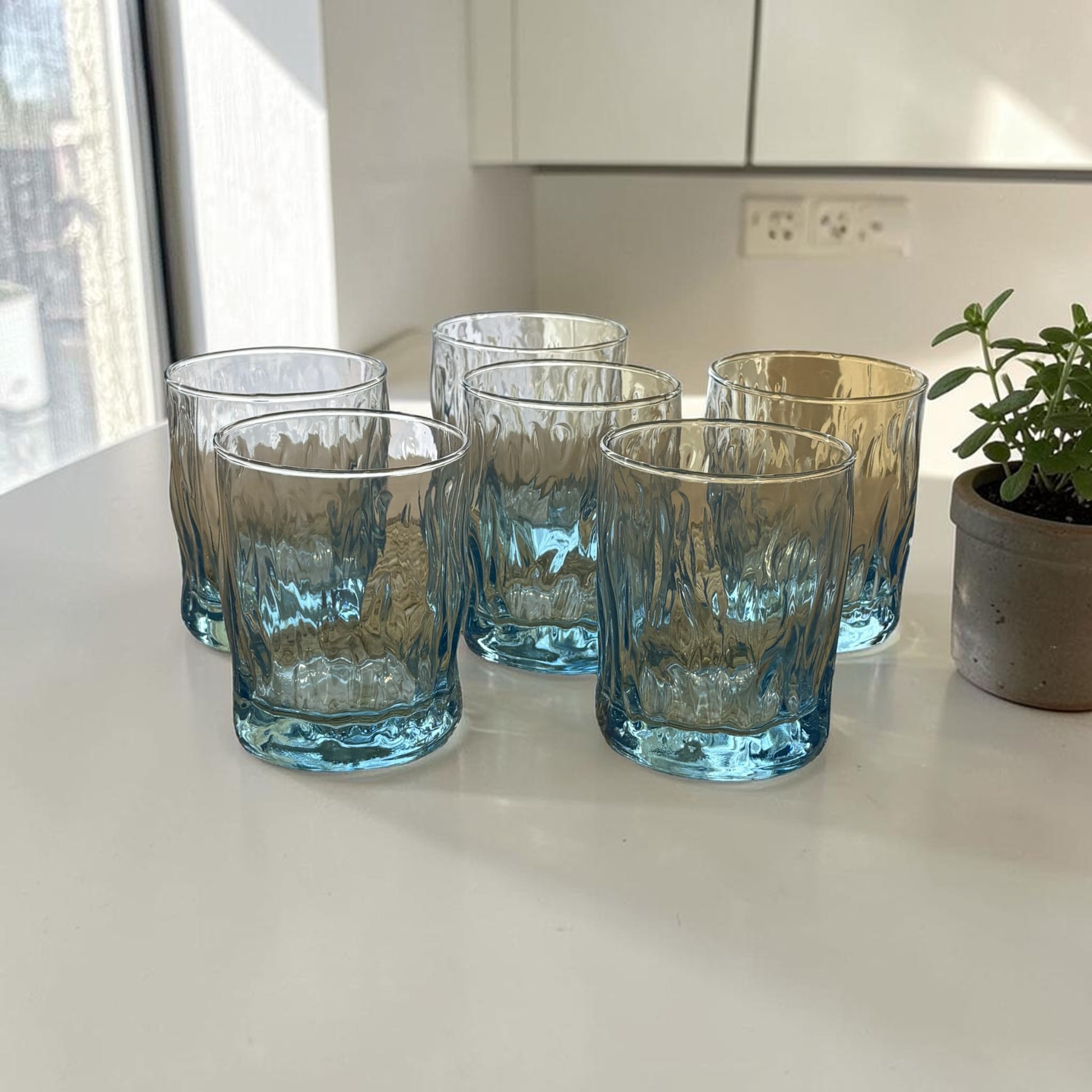 Service de 6 verres à eau en verre – MBH