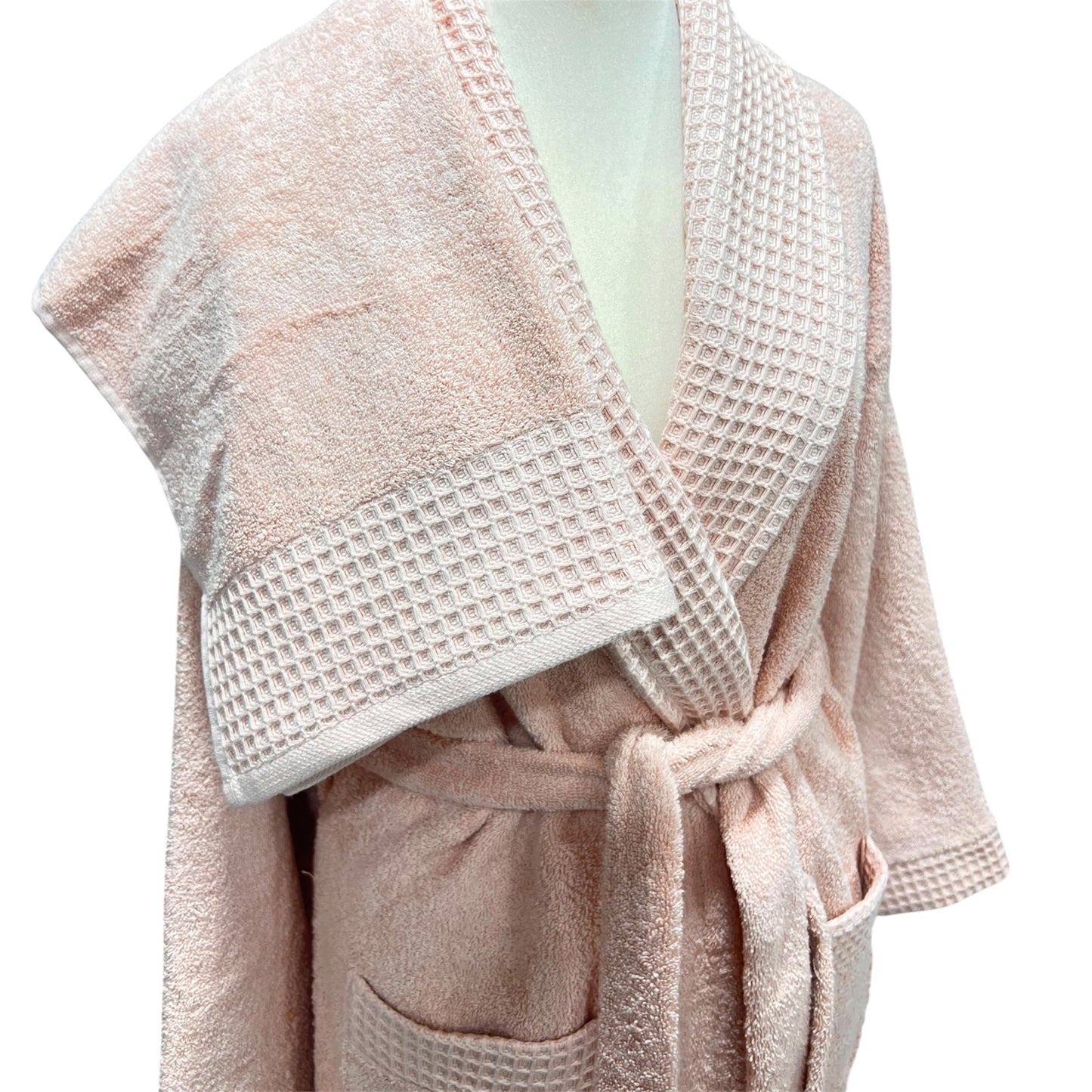 Peignoirs EXCELLENCE ROSE POUDRE – Linge de Bain Luxueux - MBH
