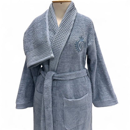Peignoirs EXCELLENCE Bleu Indigo  – Linge de Bain Luxueux - MBH