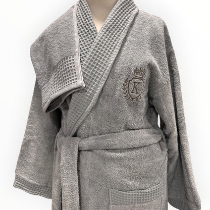 Peignoirs EXCELLENCE Gris – Linge de Bain Luxueux - MBH