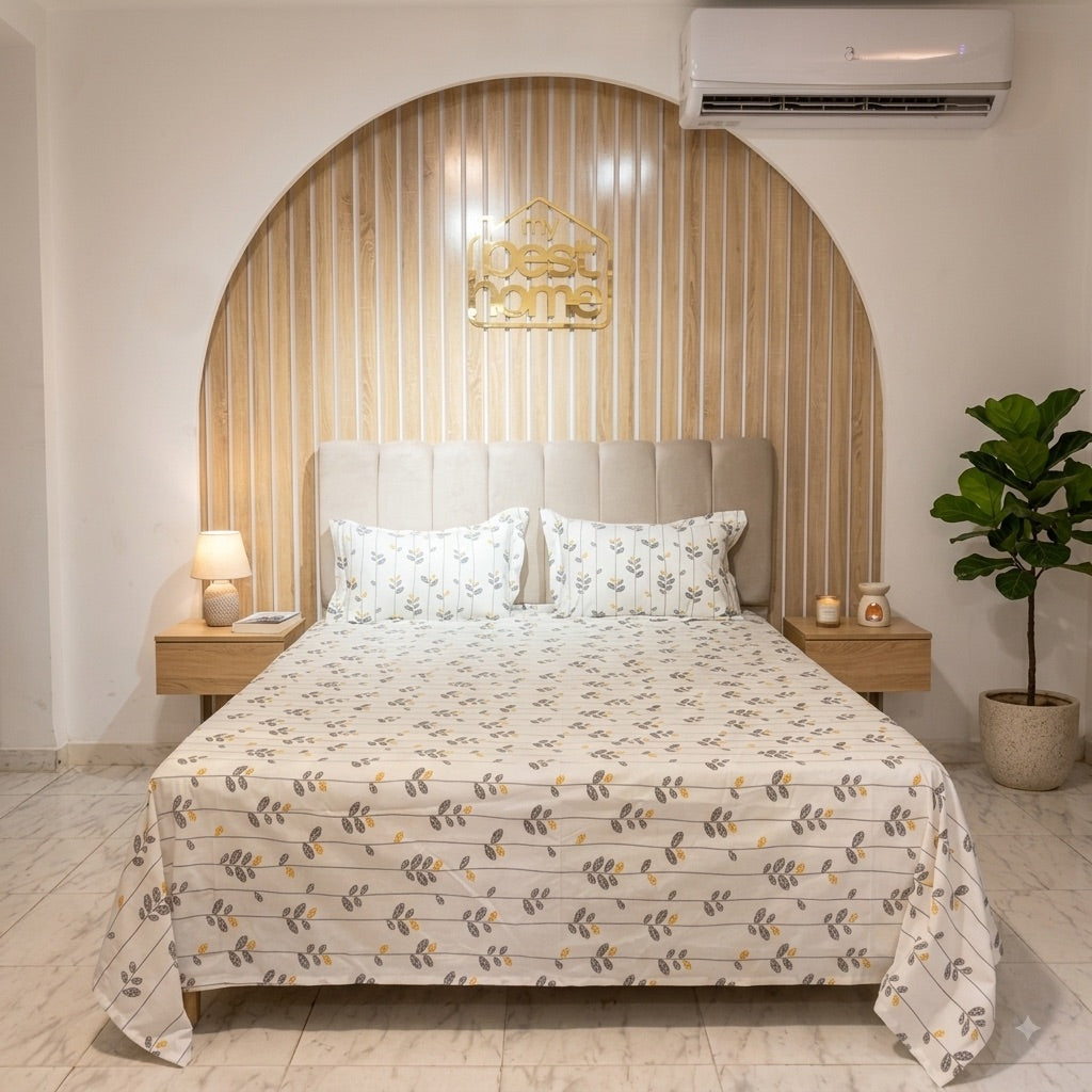 Parure de Lit 100% Popeline de Coton – Élégance & Confort