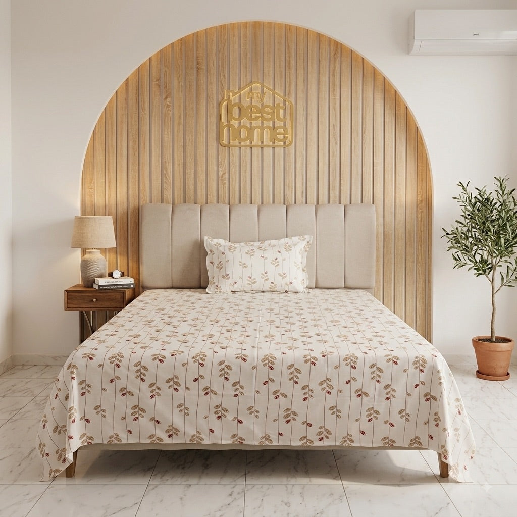 Parure de Lit 100% Popeline de Coton – Élégance & Confort