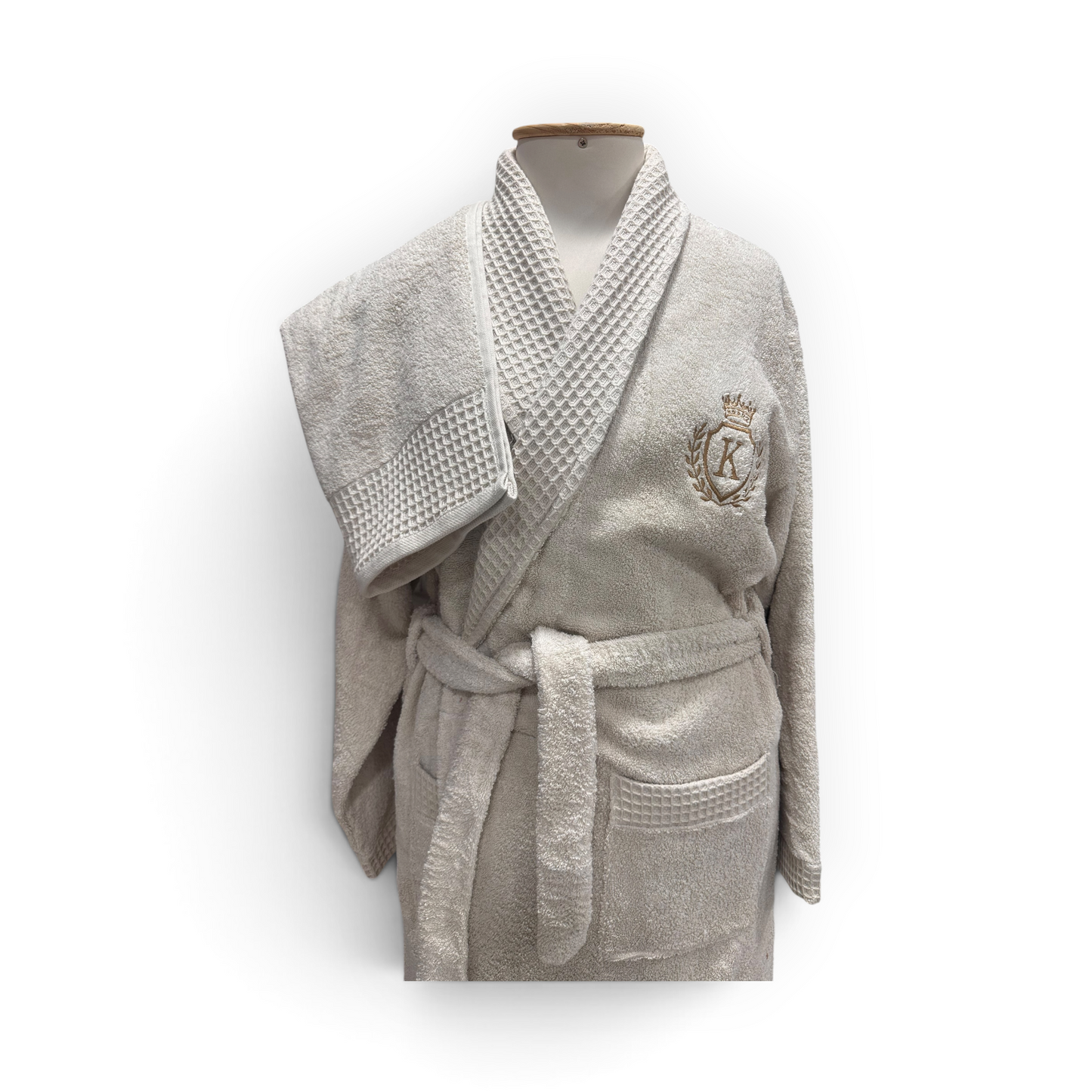 Peignoirs EXCELLENCE Beige Clair – Linge de Bain Luxueux - MBH