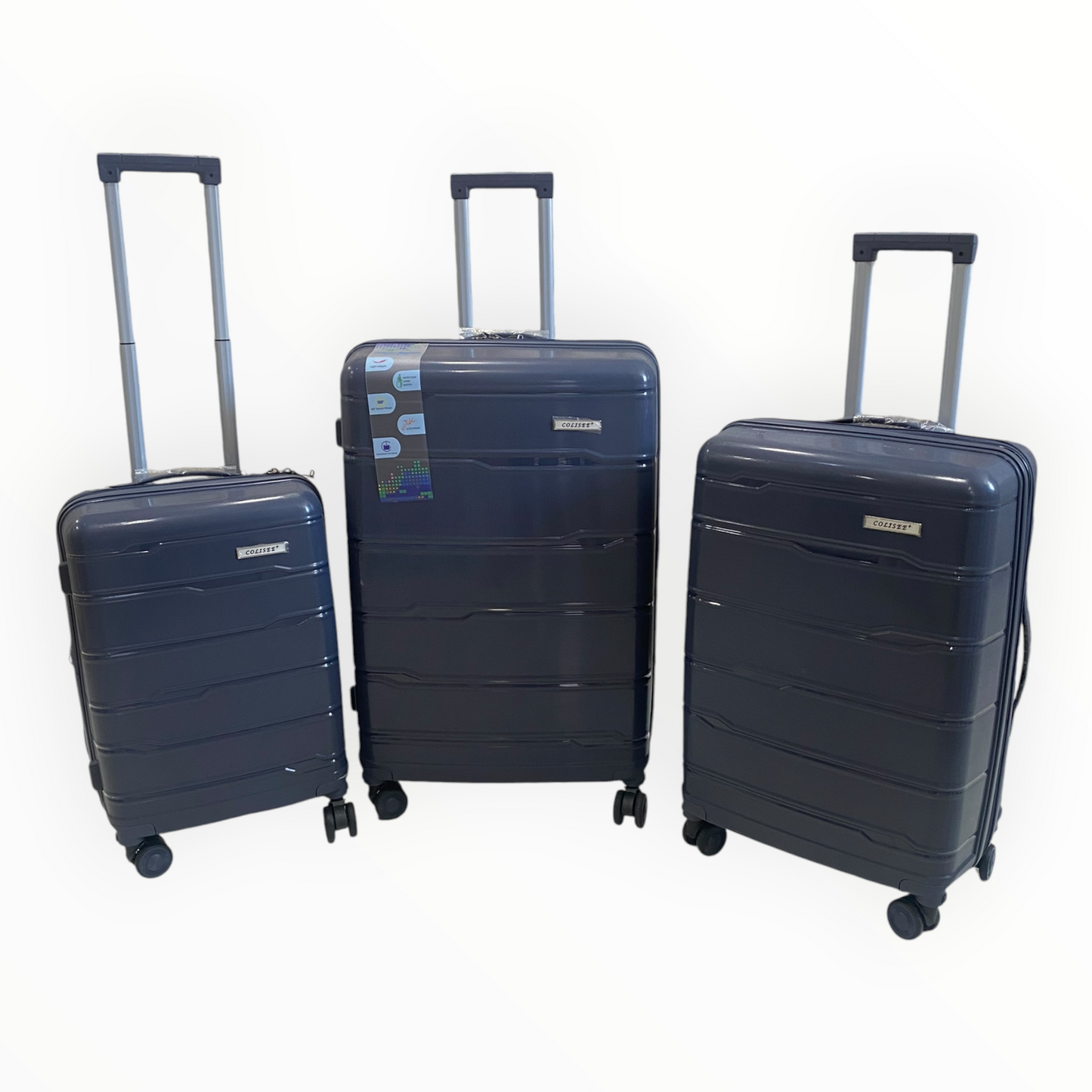 Série de 3 Valises en Polypropylène Incassable - COLISEE standard
