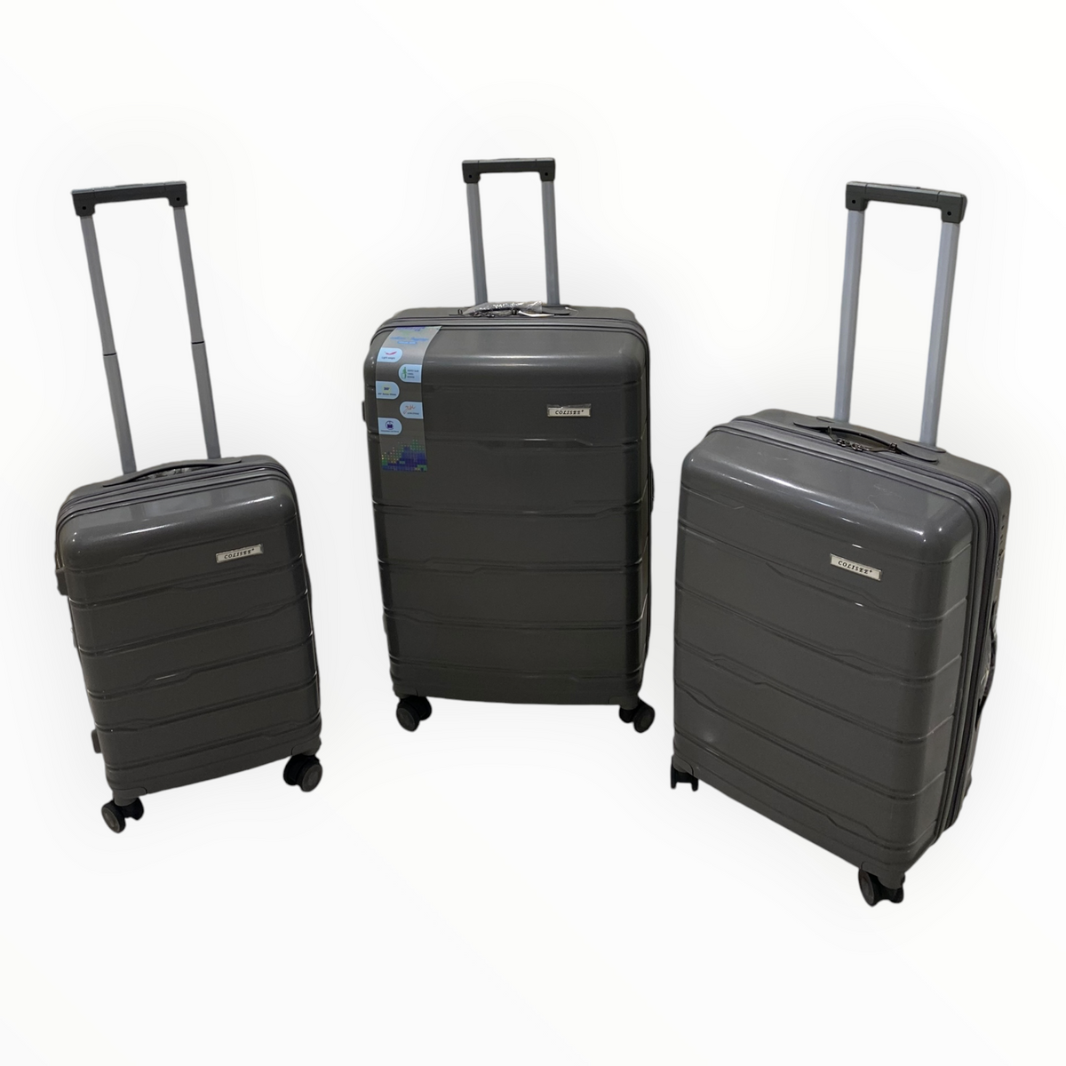 Série de 3 Valises en Polypropylène Incassable - COLISEE standard