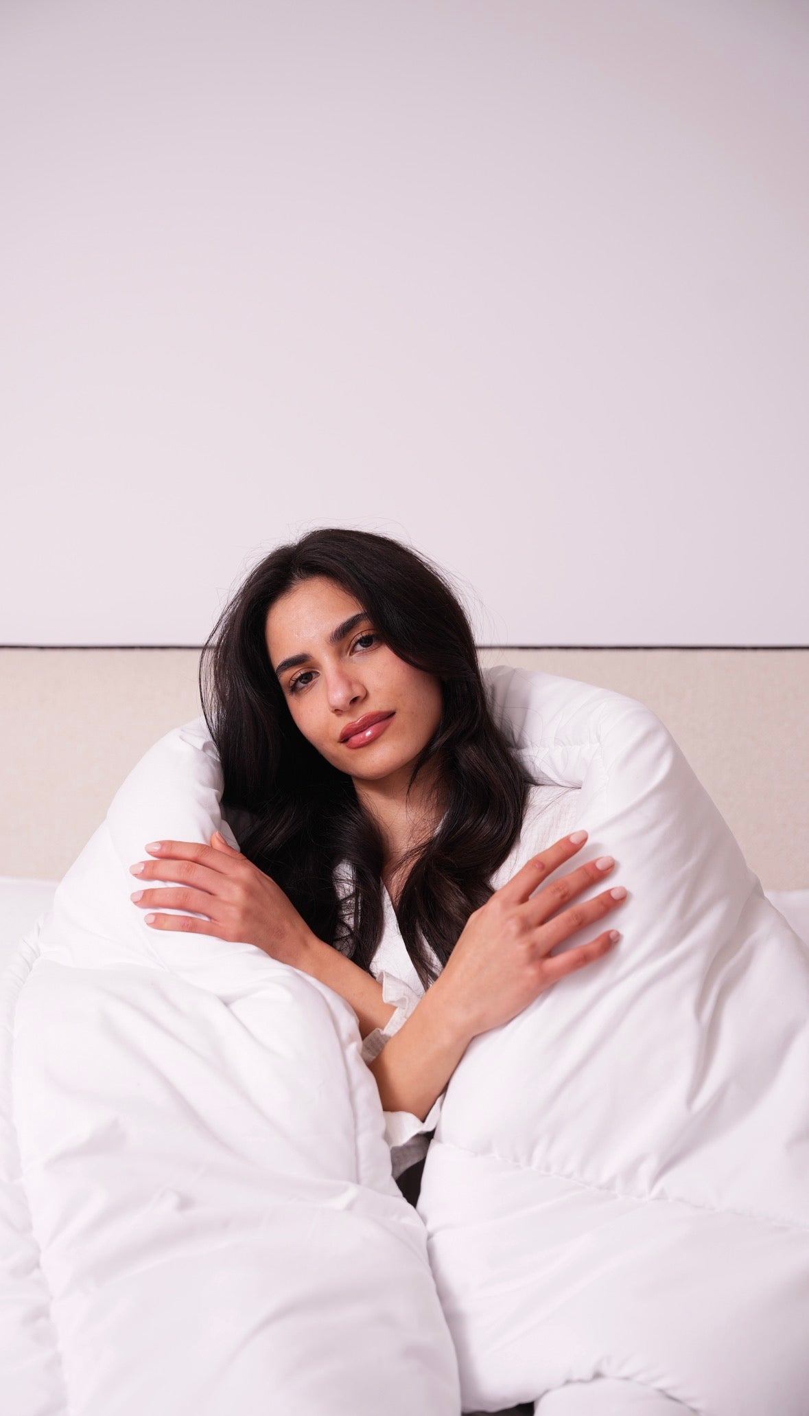 Couette Blanche avec deux Taies d'oreiller - MBH