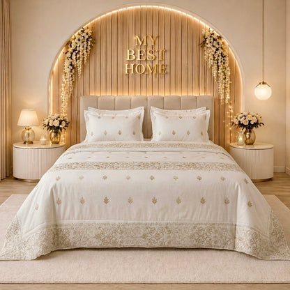 PARURE DE LIT MARIAGE KING SIZE KAMRAYA – MBH