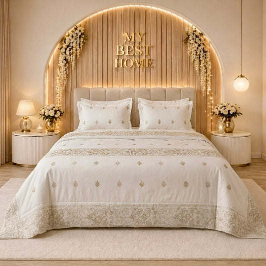 PARURE DE LIT MARIAGE KING SIZE KAMRAYA – MBH