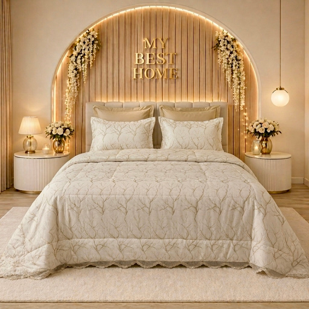 PARURE DE LIT MARIAGE KING SIZE KAMRAYA – MBH