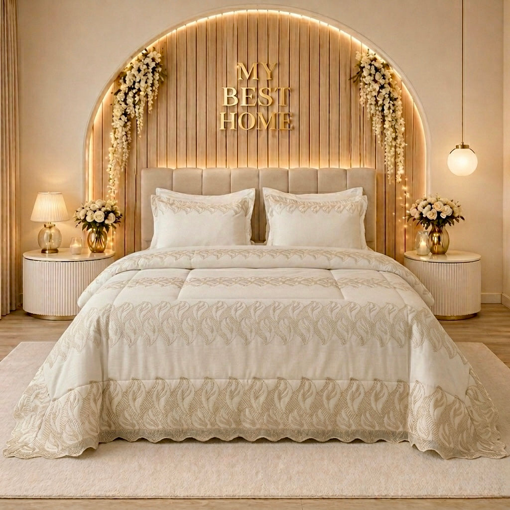PARURE DE LIT MARIAGE KING SIZE KAMRAYA – MBH