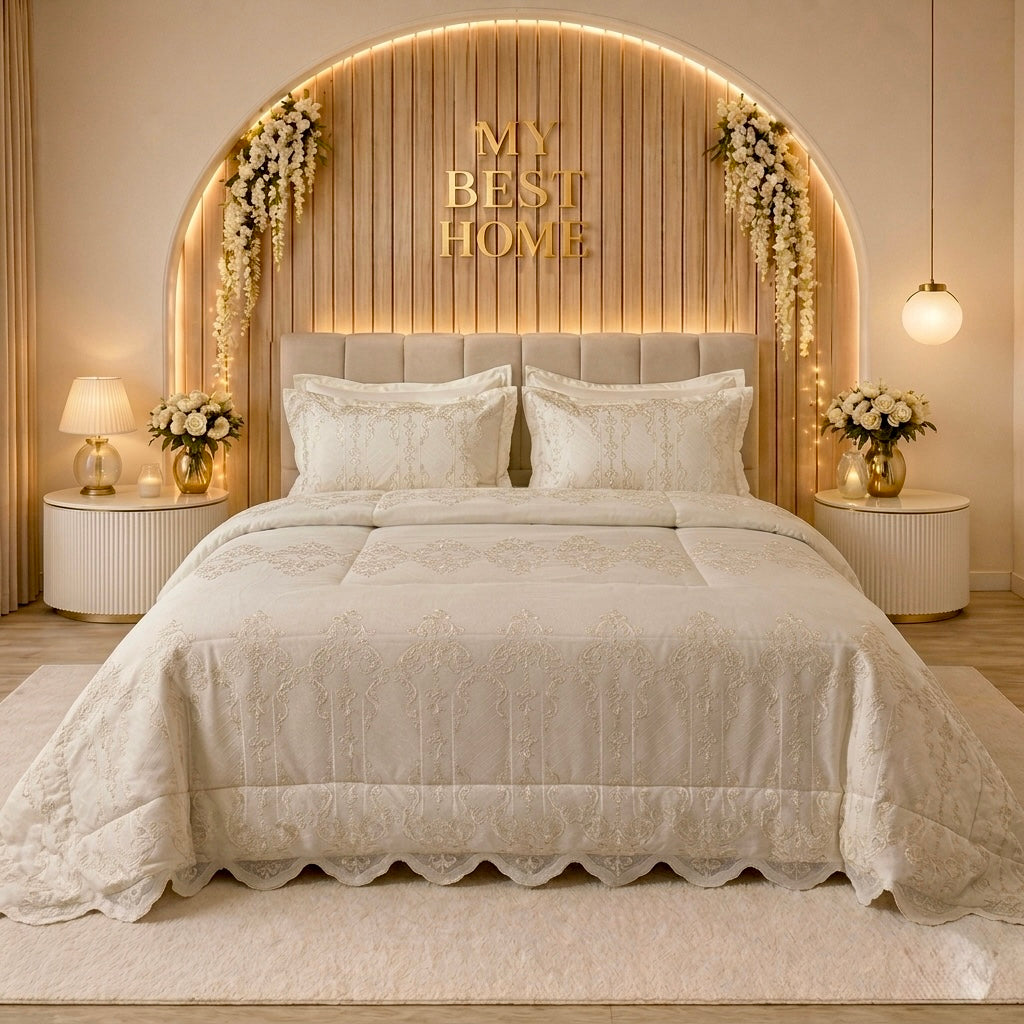 PARURE DE LIT MARIAGE KING SIZE KAMRAYA – MBH