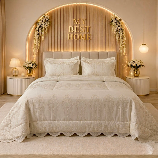 PARURE DE LIT MARIAGE KING SIZE KAMRAYA – MBH