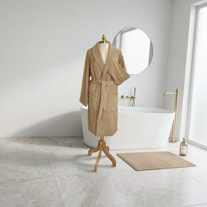 Peignoir Unisexe en Coton Pur – MBH