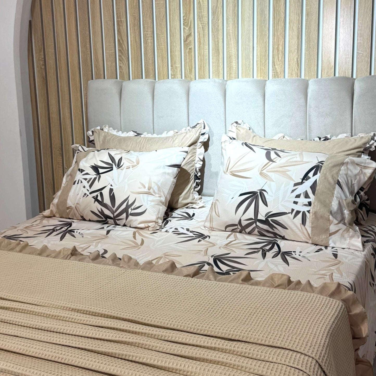 Parure de lit complète PRESTIGE – 7 pièces en coton peigné | My Best Home