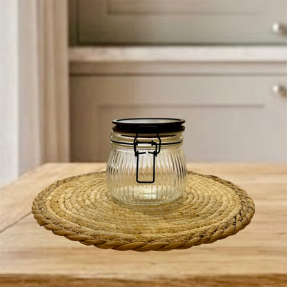 Bocal de Rangement en Verre & Bois – MBH