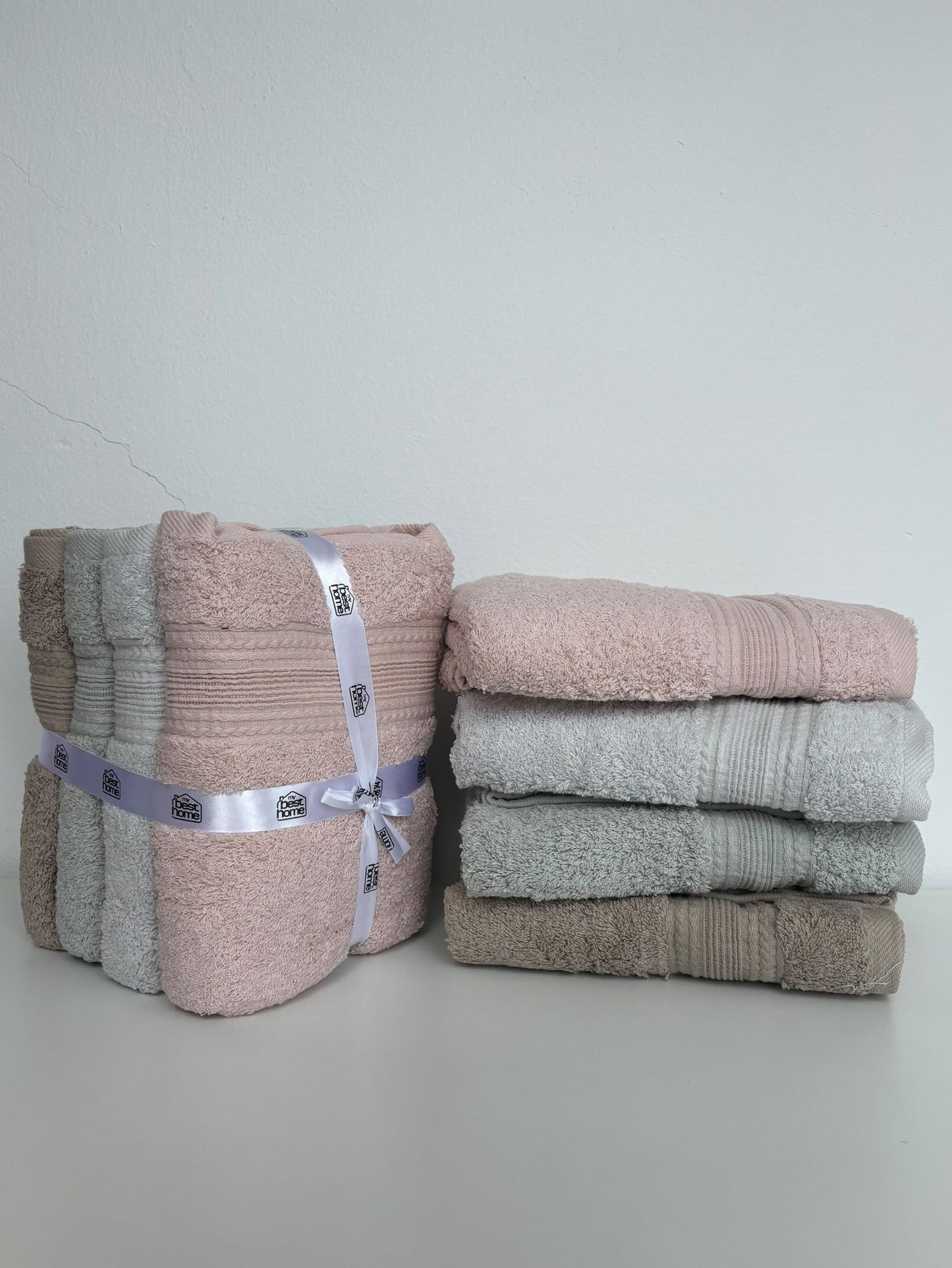 Lot de 4 Serviettes Visage 100% Coton 90x50 cm – MBH