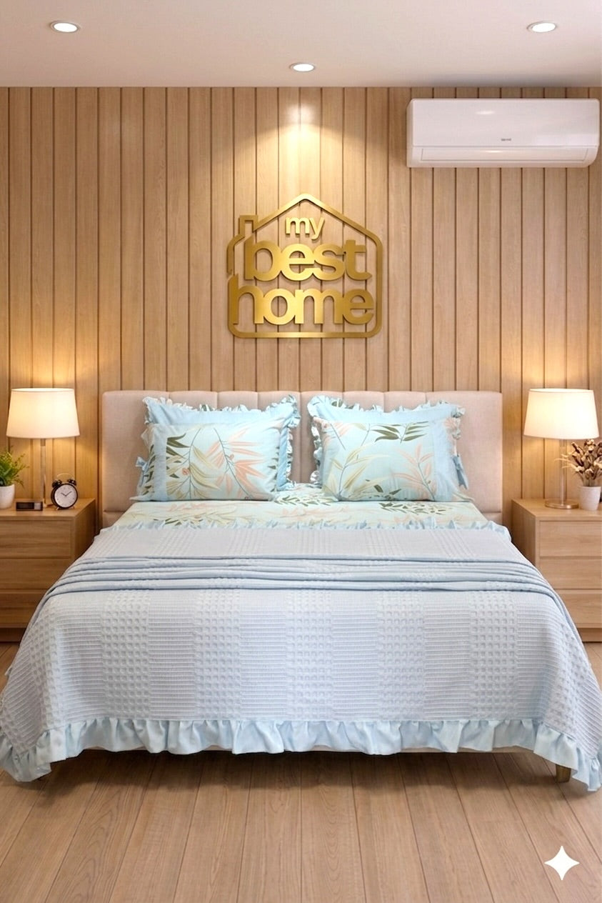 Parure de lit complète PRESTIGE – 7 pièces en coton peigné | My Best Home