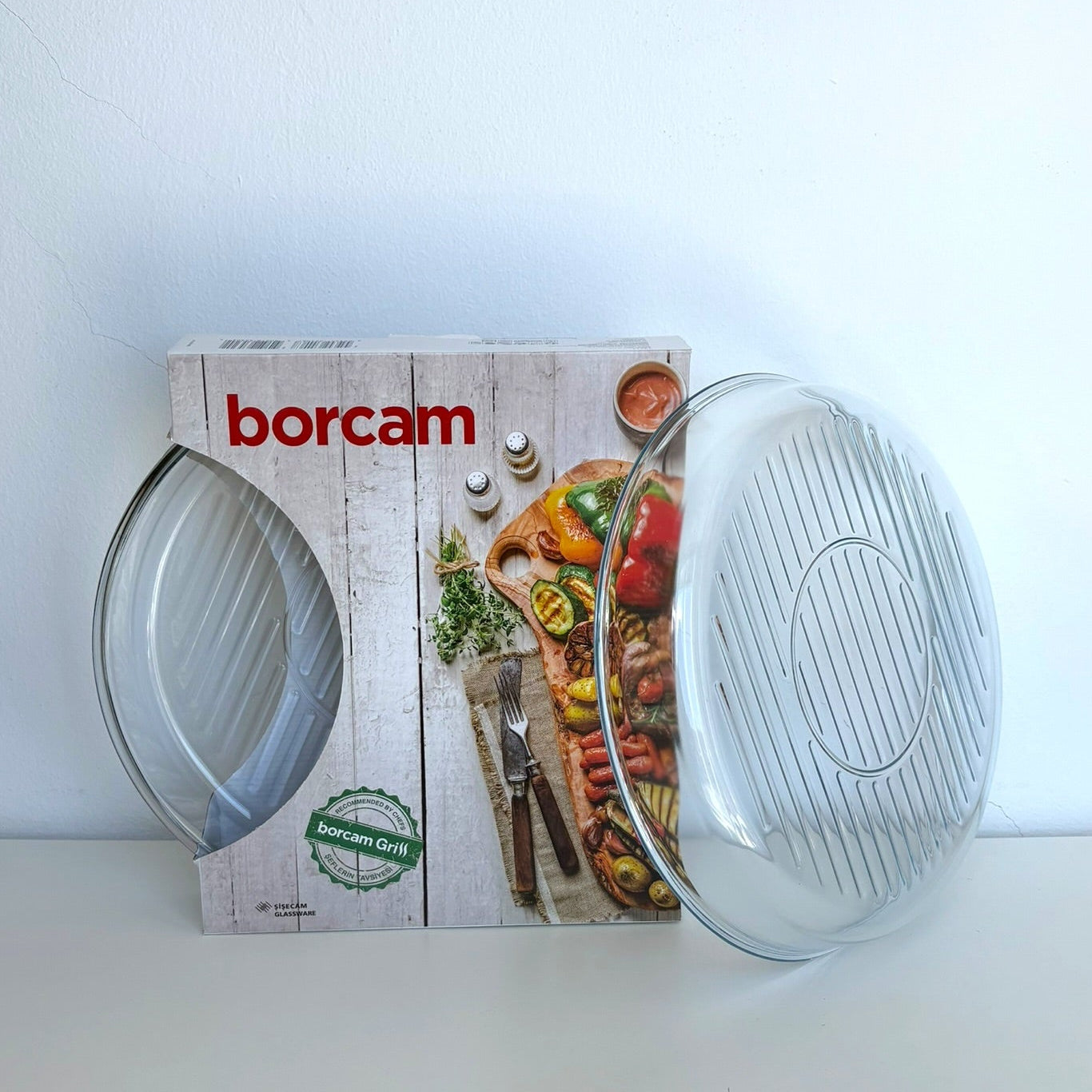 Plat à Four Rond en Verre – MBH