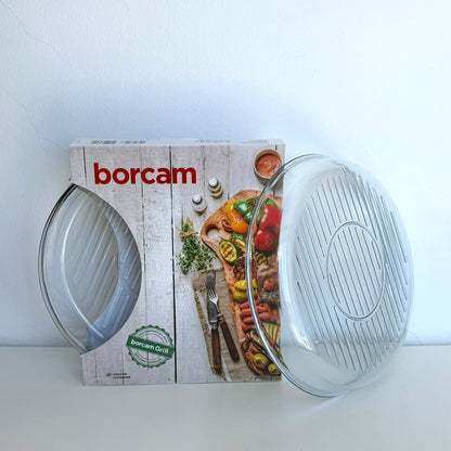 Plat à Four Rond en Verre – MBH