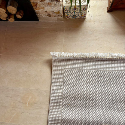 Tapis de Couloir Bouclette Crème – MBH