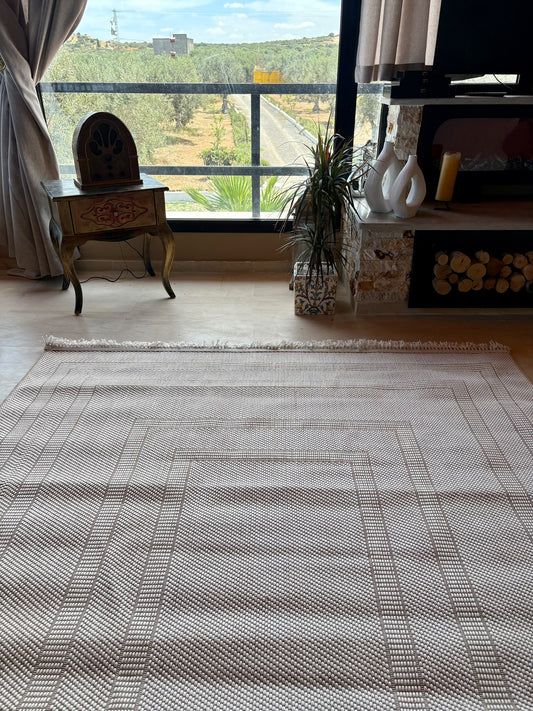 Tapis de Salon Bouclette Crème – MBH