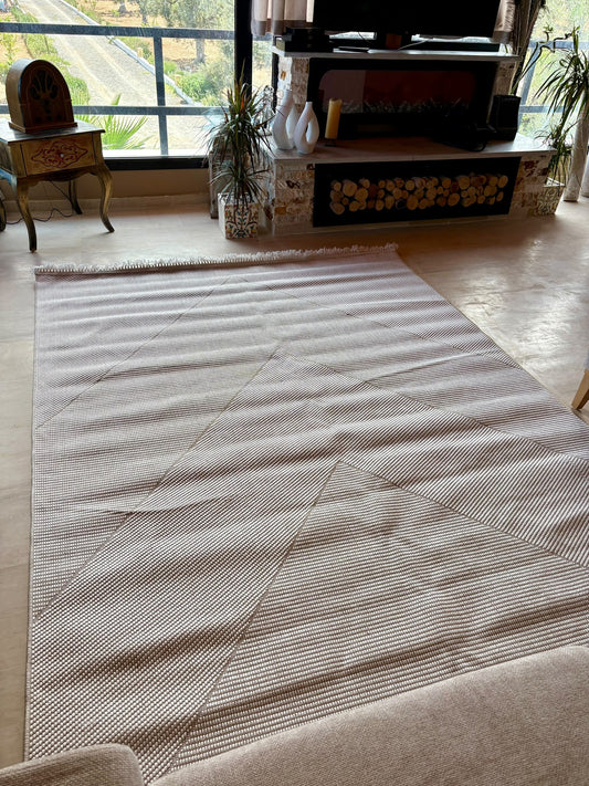 Tapis de Salon Bouclette Crème – MBH