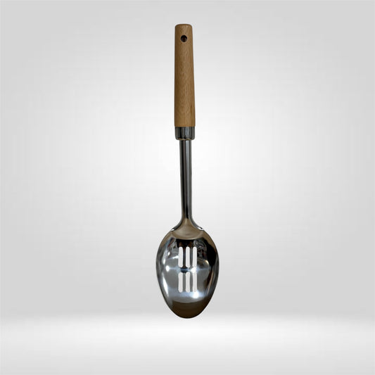 Cuillère de service inox avec manche en bois – MBH