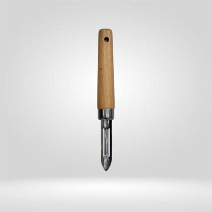 Éplucheur de légumes inox avec manche en bois – MBH