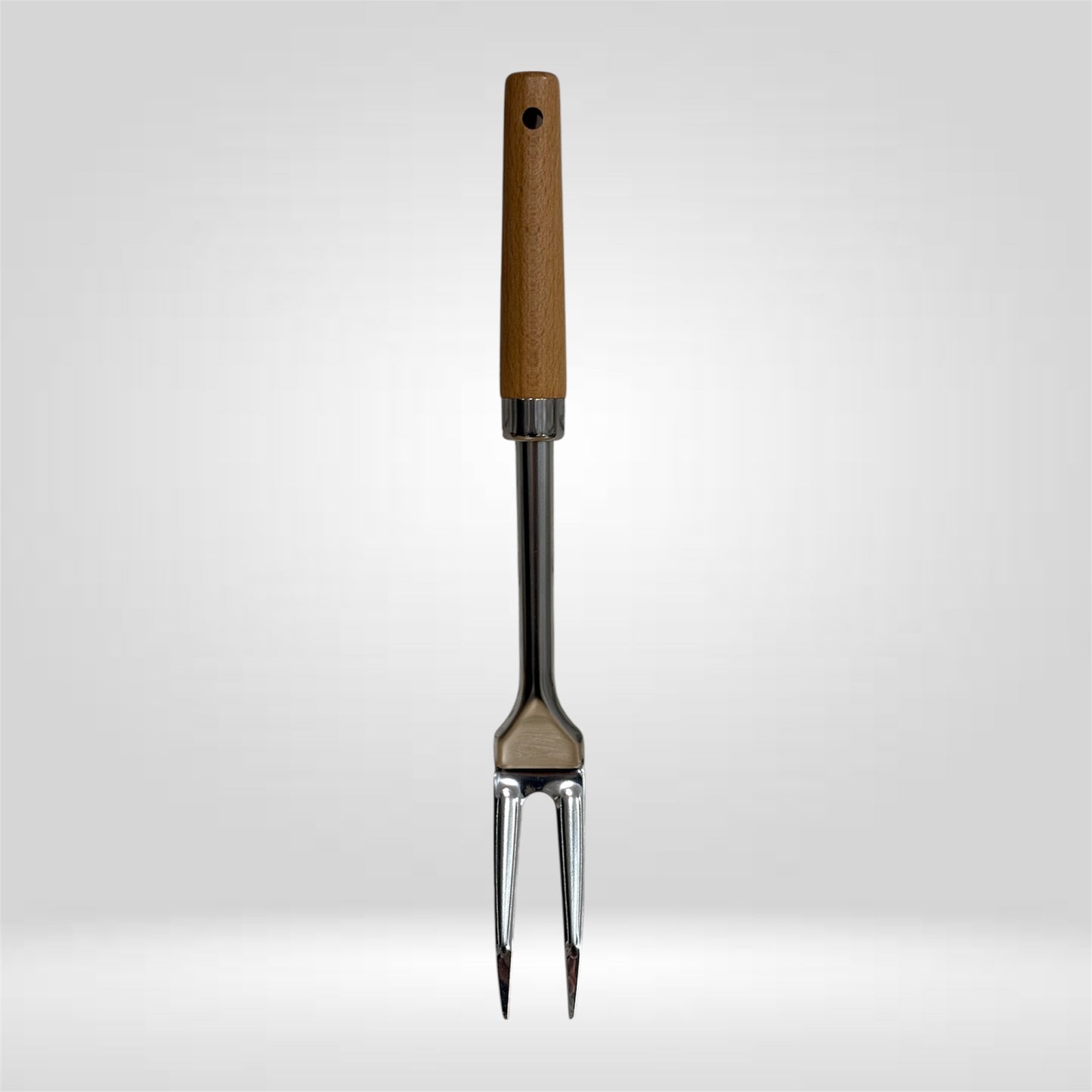 Fourchette de cuisine inox avec manche en bois – MBH