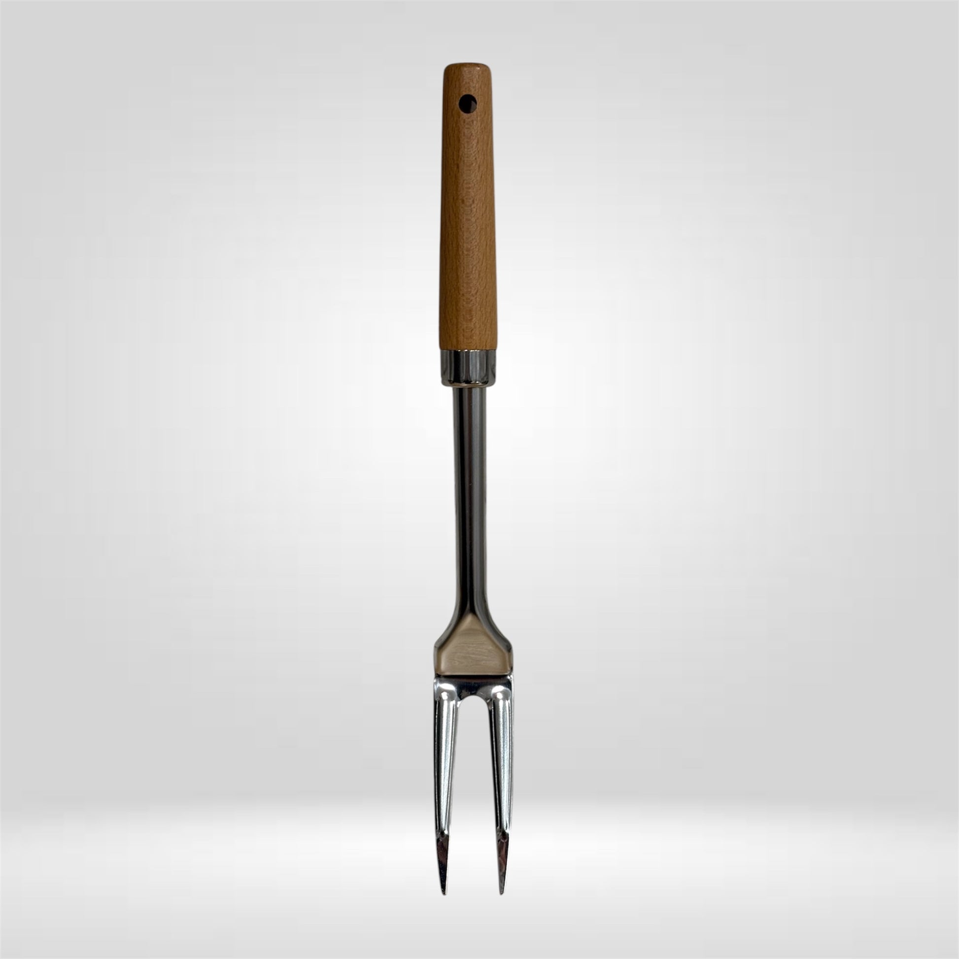 Fourchette de cuisine inox avec manche en bois – MBH