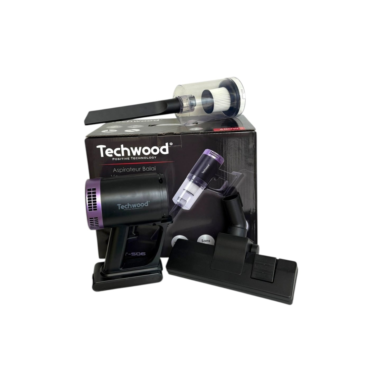 Aspirateur Balai  2 en 1 Multi-Cyclonique - TECHWOOD