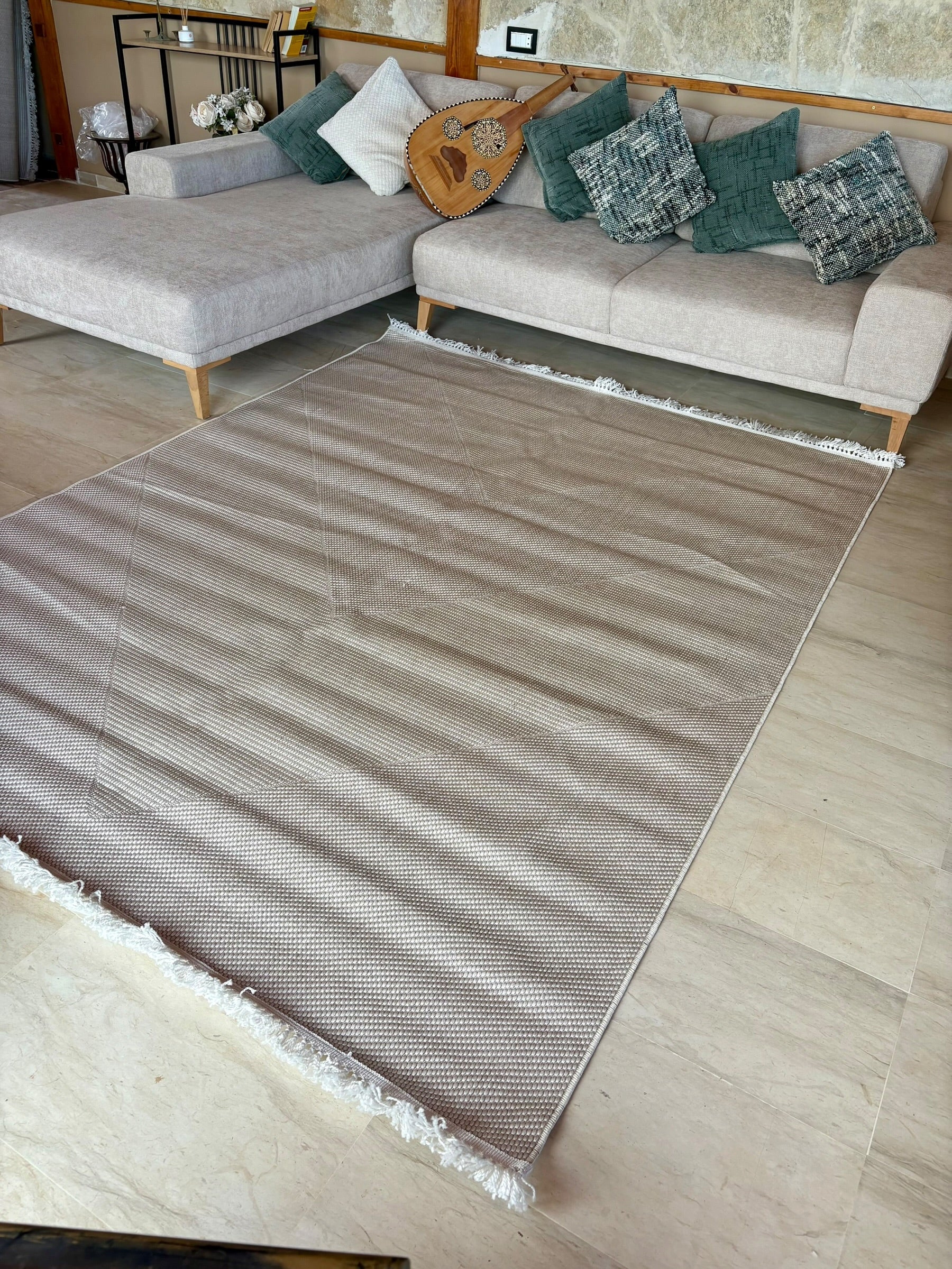 Tapis de Salon Bouclette Crème – MBH