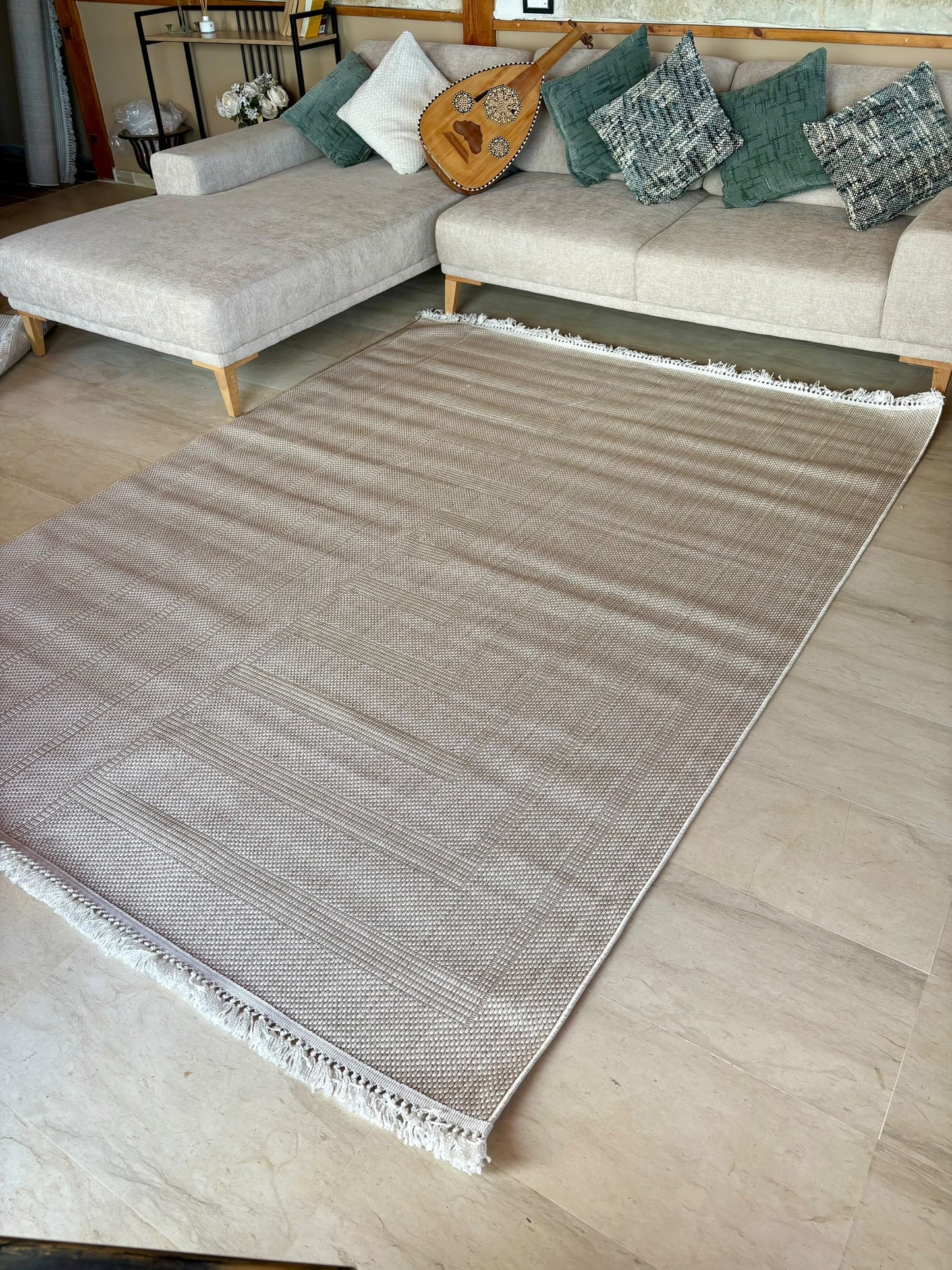 Tapis de Salon Bouclette Crème – MBH
