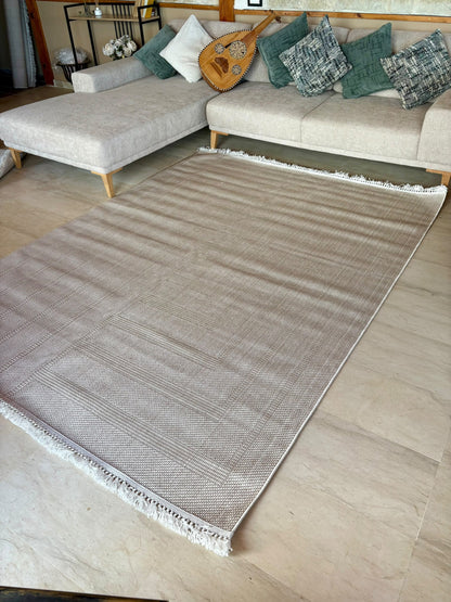 Tapis de Salon Bouclette Crème – MBH