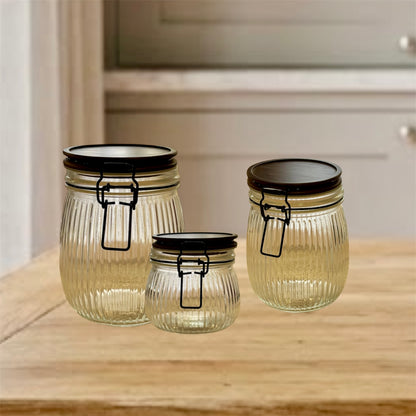 Bocal de Rangement en Verre & Bois – MBH