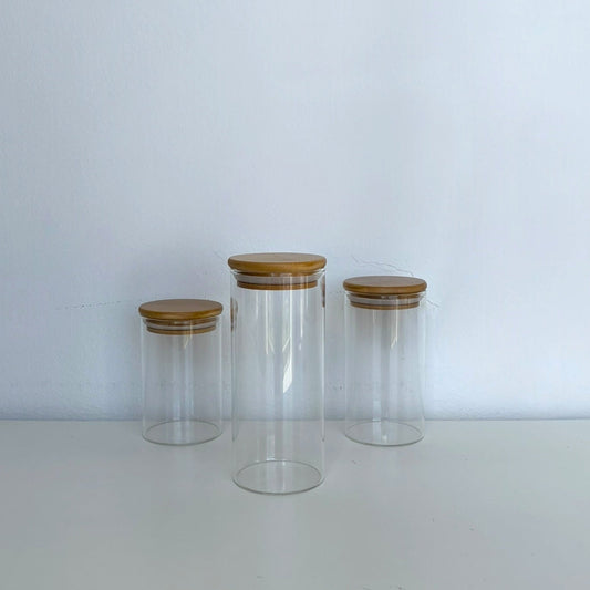 Boîtes à Épices en Verre & Bois – MBH