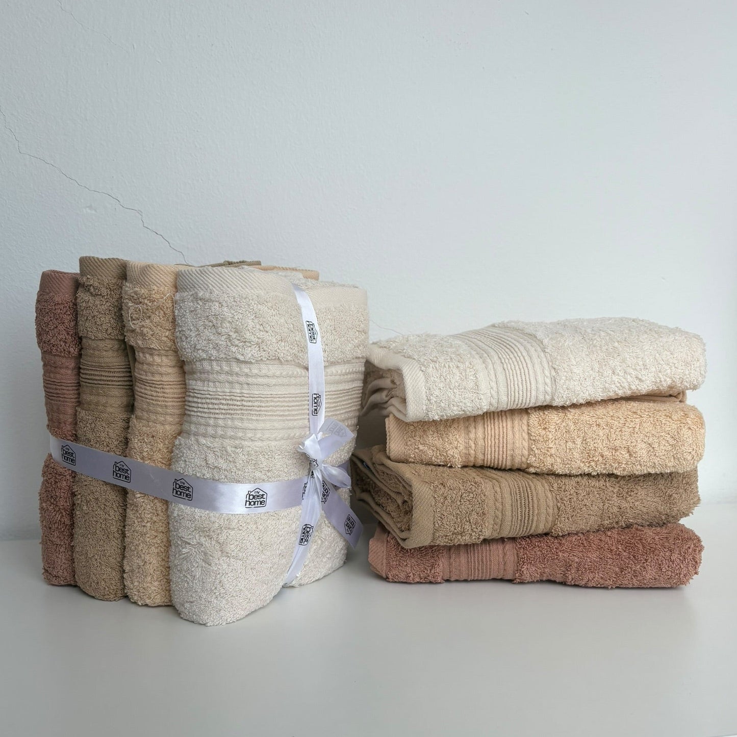 Lot de 4 Serviettes Visage 100% Coton 90x50 cm – MBH