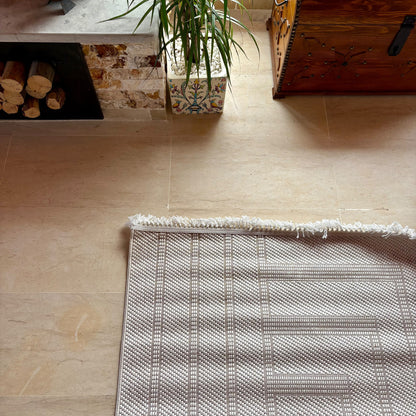 Tapis de Couloir Bouclette Crème – MBH