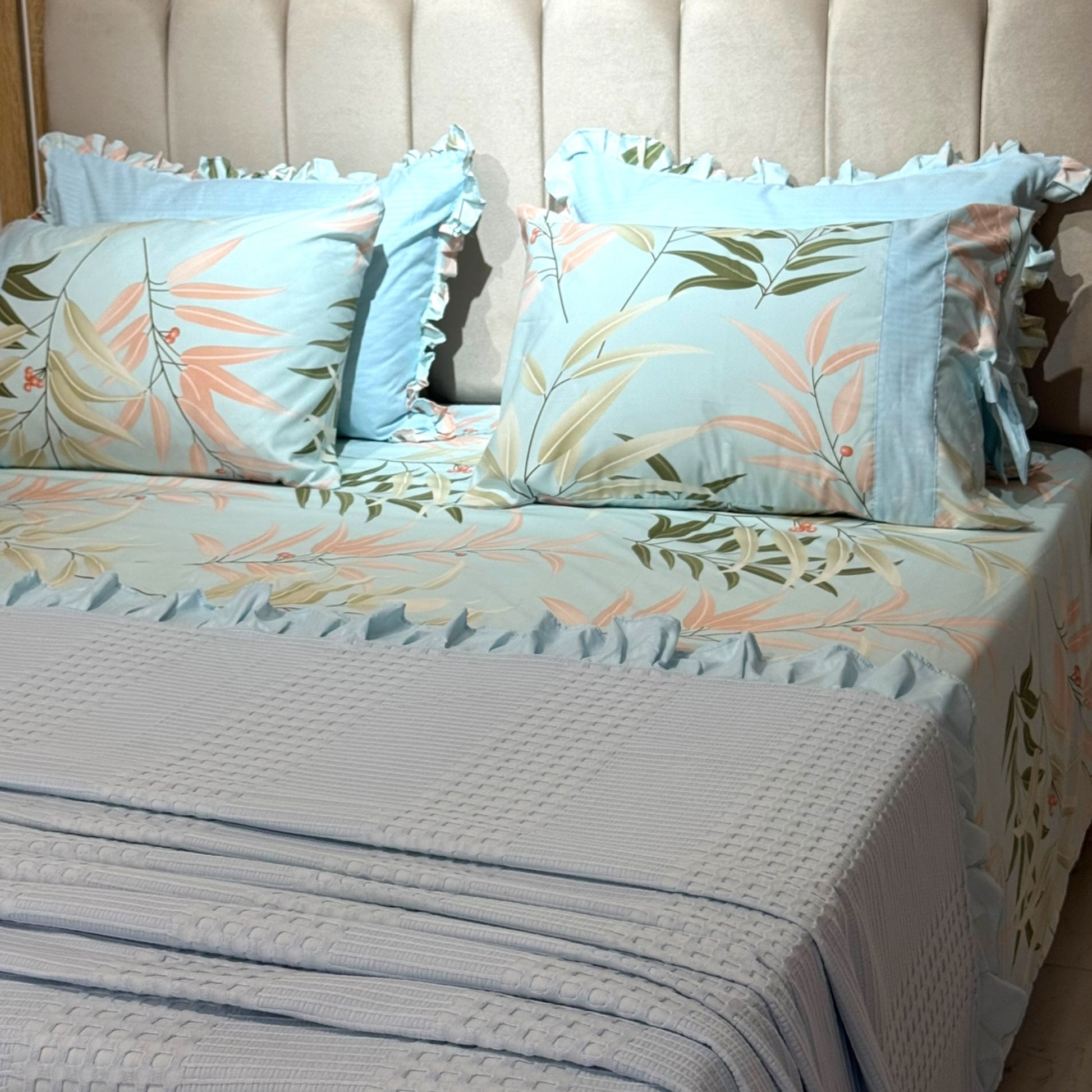 Parure de lit complète PRESTIGE – 7 pièces en coton peigné | My Best Home