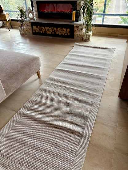 Tapis de Couloir Bouclette Crème – MBH