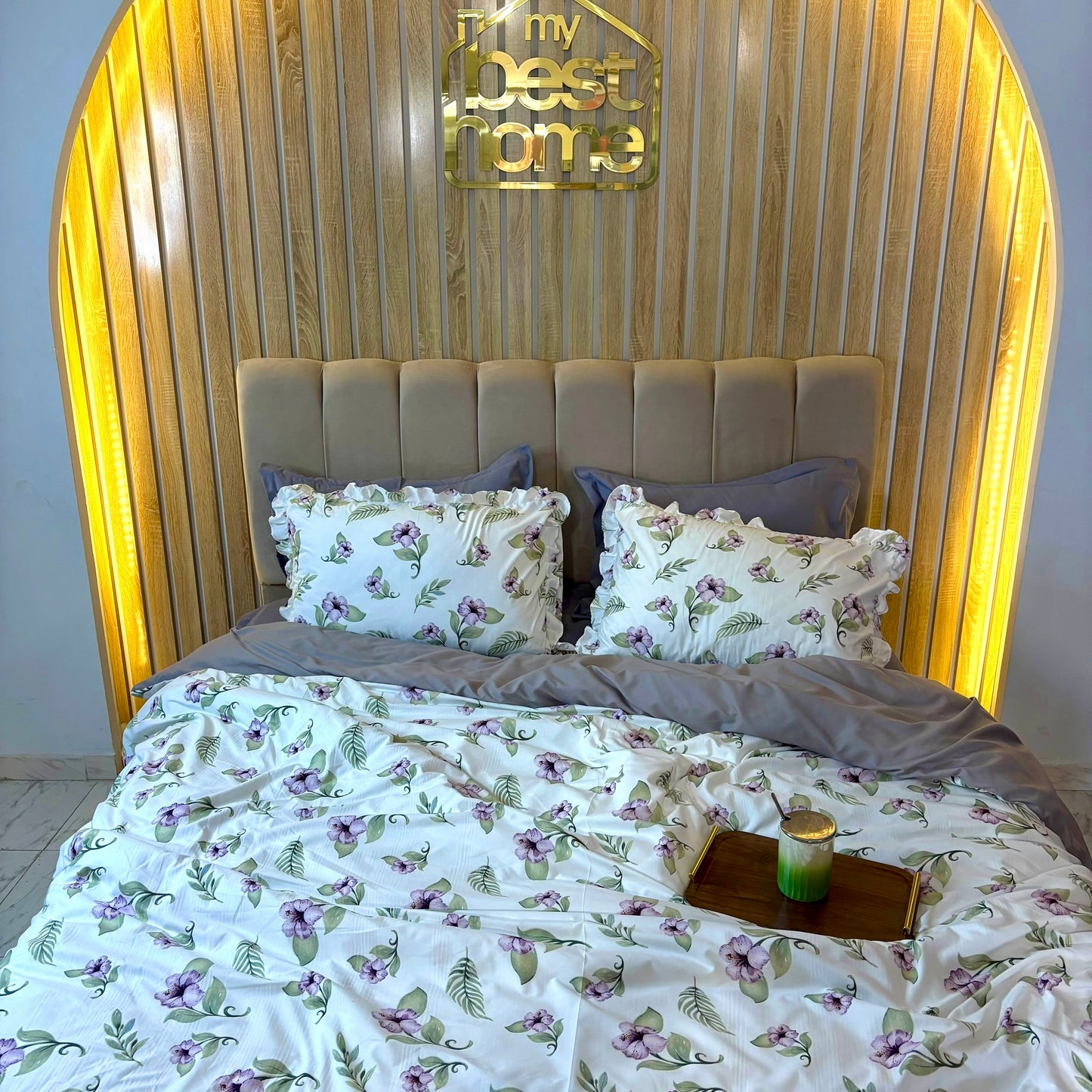 Ensemble Housse de Couette «Jardin d'Iris» 7 pièces - MBH